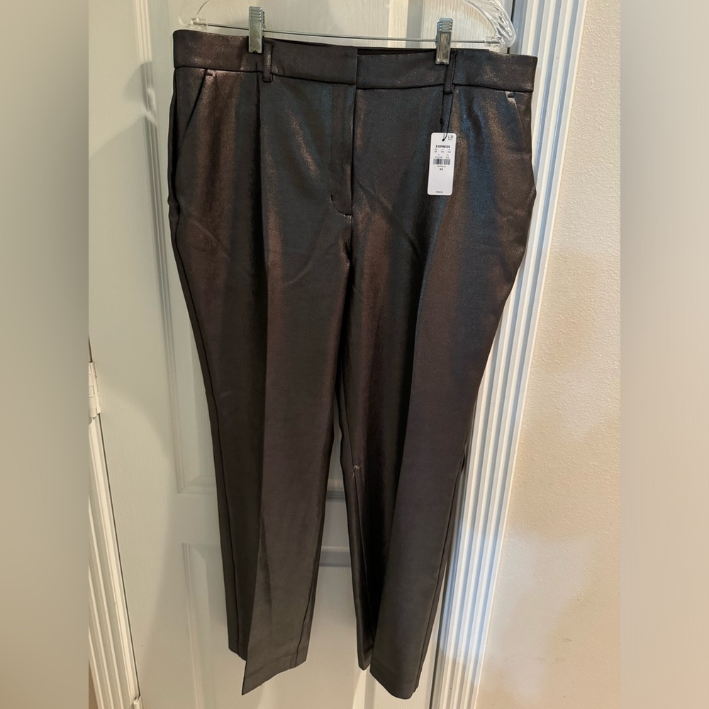 Express Mid Rise Metallic Bootcut Pant Size 14S